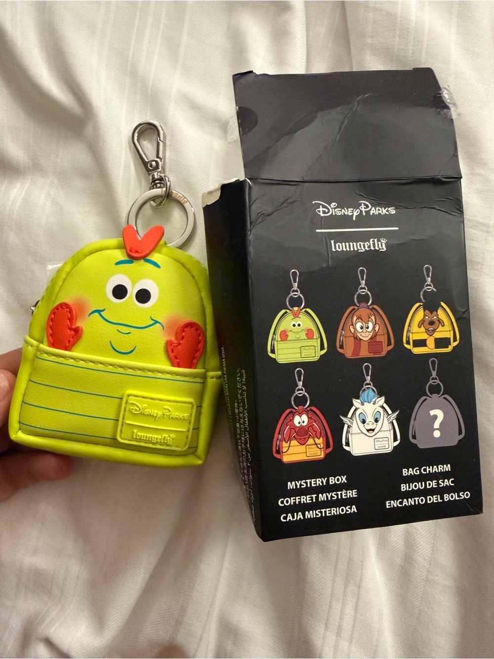 Disney loungefly hemlich Backpack Bag Charm Keychain